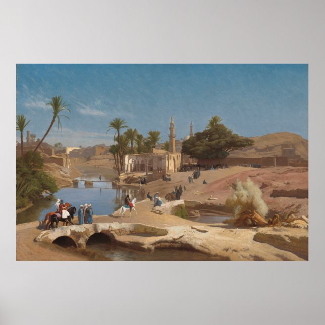 Medinet El-Fayoum - Jean-Léon Gérôme Fine Art Poster (Front)