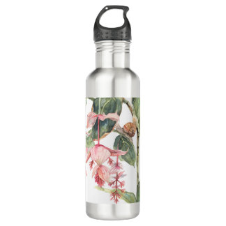 Medinilla Botanical Art Illustration 710 Ml Water Bottle
