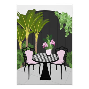 Medinilla Garden Courtyard Photo Print