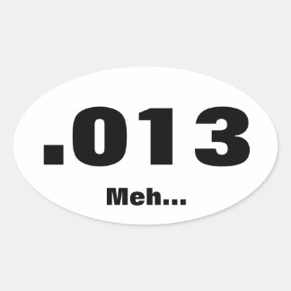 Mediocre Run Oval Sticker