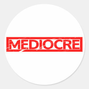 Mediocre Stamp Classic Round Sticker