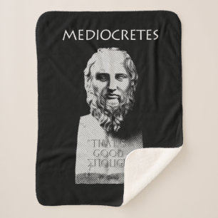 Mediocretes (Philosopher of The Mediocre) Sherpa Blanket