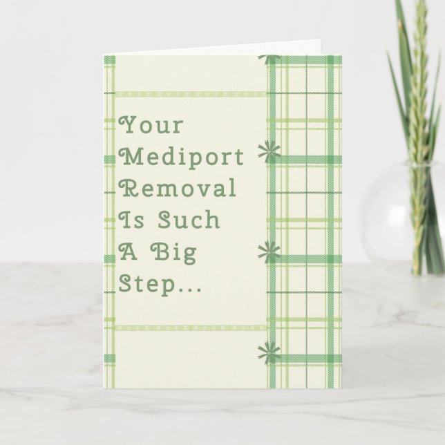 Mediport Removal Card for Cancer Patients (Front)