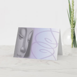 'Meditate' blank greeting card