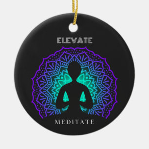 Meditate Elevate Ceramic Tree Decoration
