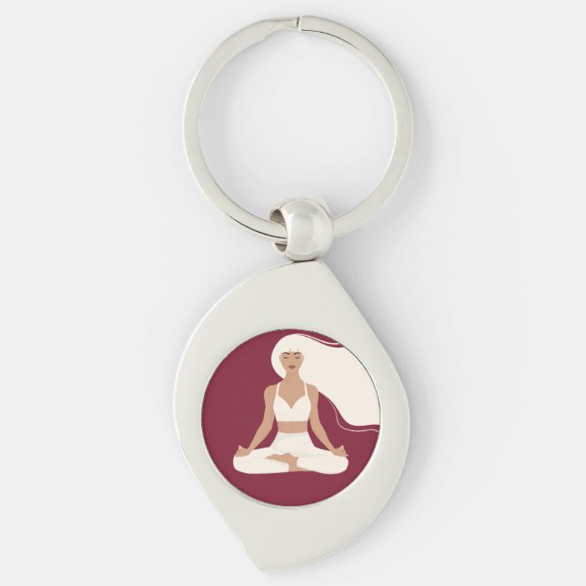 Meditate everyday key ring (Front)