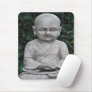 Meditating Buddah statue photo Mouse Mat