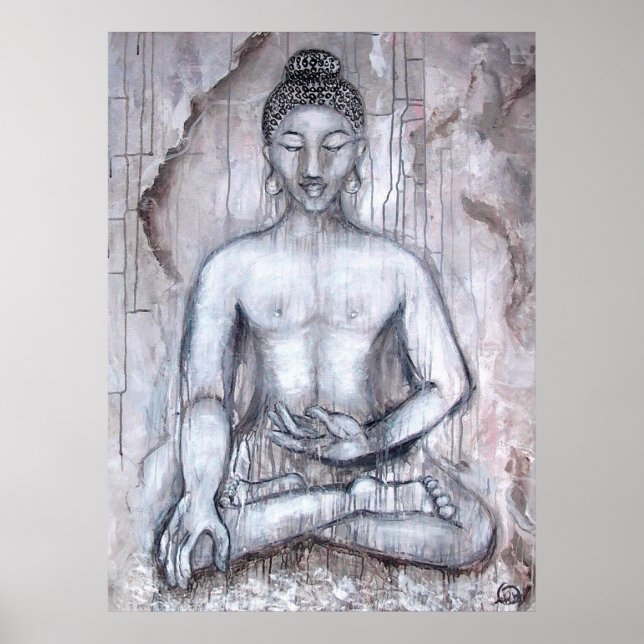 Meditating Buddha Art Print (Front)