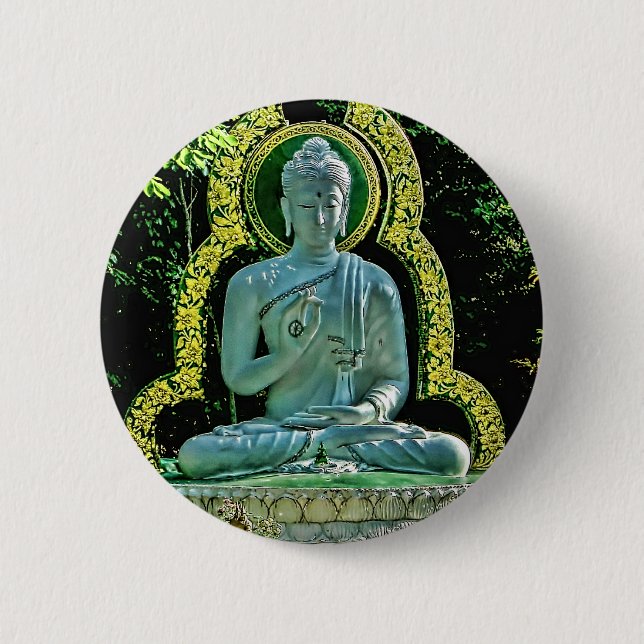 Meditating Buddha Button (Front)