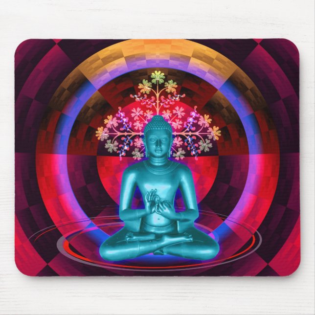 Meditating Buddha Mousepad (Front)