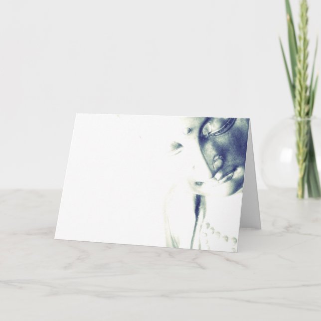 Meditating Buddha-Serenity Light Holiday Card (Front)