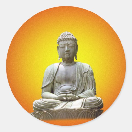 Meditating Buddha sticker