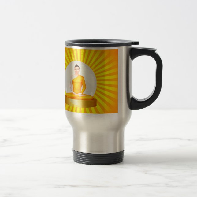 Meditating Buddha travel mug (Right)