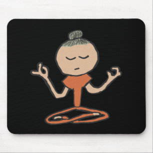 Meditating Buddhist Mouse Mat