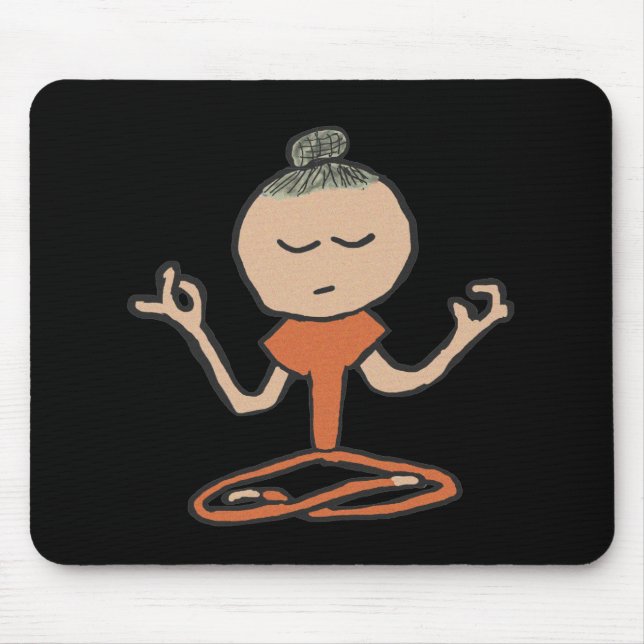 Meditating Buddhist Mouse Mat (Front)