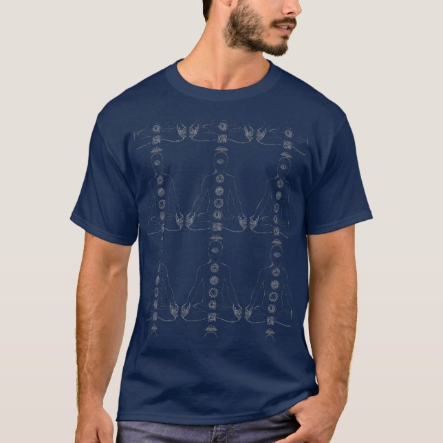 Meditating Chakras T-Shirt (Front)