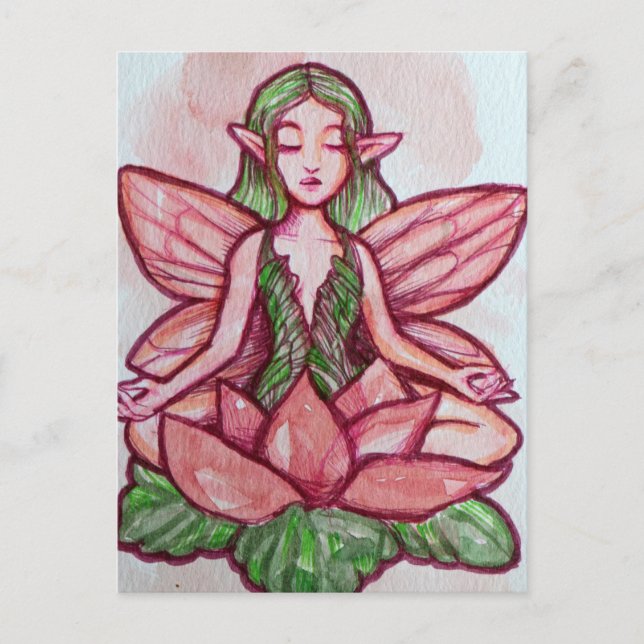 Meditating Fairy                                   Postcard (Front)