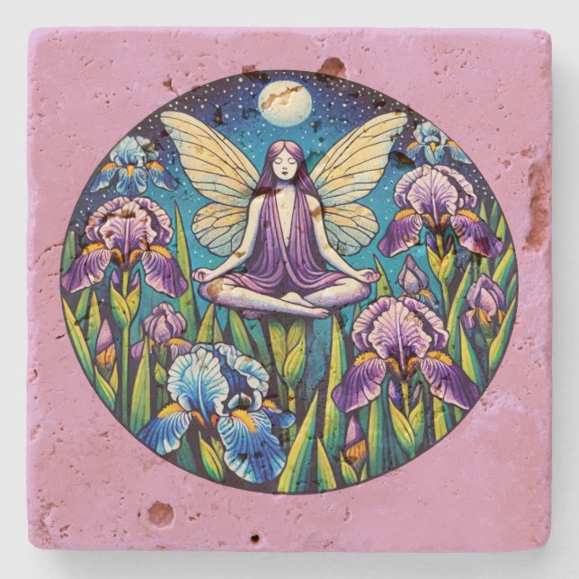 Meditating Fairy                                   Stone Coaster (Front)