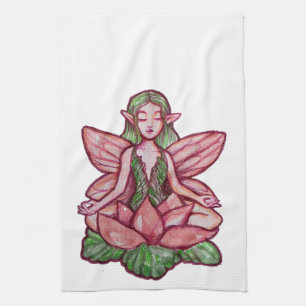 Meditating Fairy                                   Tea Towel