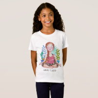Meditating Girl With Plants