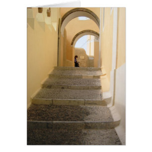 Meditating in Santorini