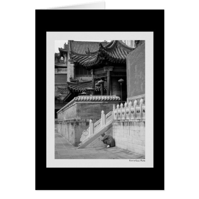 Meditating Monk Card (Front)