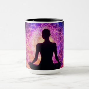 Meditating Silhouette Mug