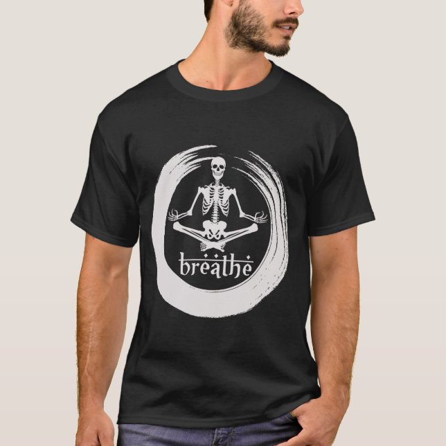 Meditating Skeleton T-Shirt (Front)