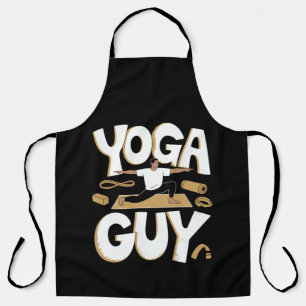 Meditating Stick Man Meditation Apron