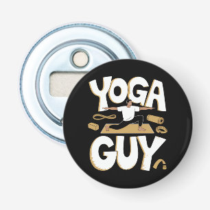 Meditating Stick Man Meditation Bottle Opener