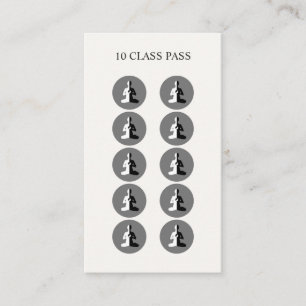Meditation 10 Class Pass Card