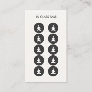 Meditation 10 Class Pass Card