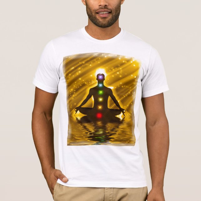 Meditation and disclosure of charkas T-Shirt (Front)