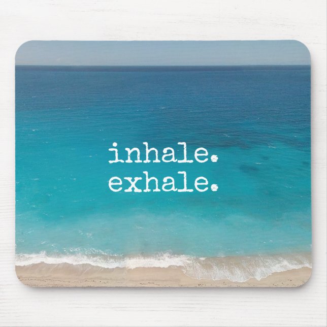 Meditation Beautiful Paradise Beach Mouse Mat (Front)
