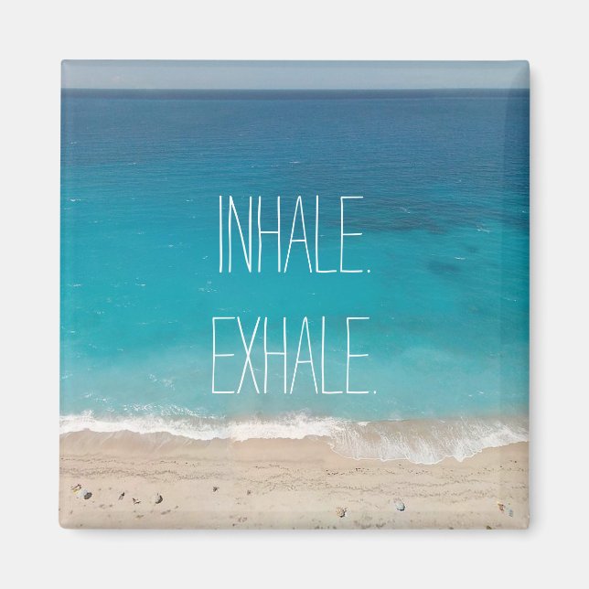 Meditation Breath Beautiful Beach Spring 2023 Magnet (Front)