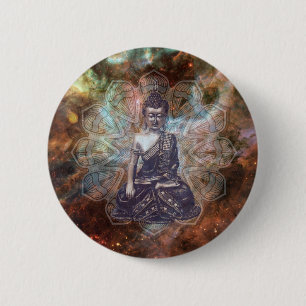 meditation buddha button