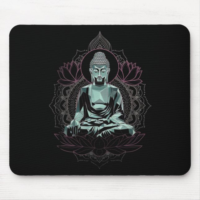 Meditation Buddha  Mouse Mat (Front)