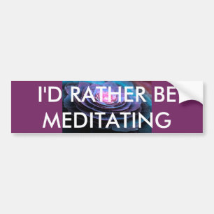 Meditation Bumper Sticker