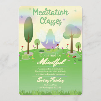 Meditation classes invitation