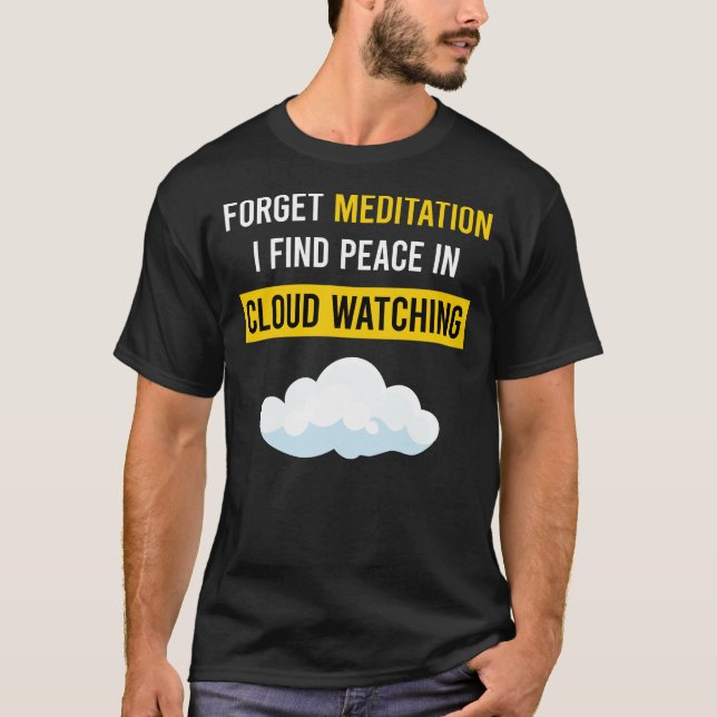 Meditation Cloud Watching T-Shirt (Front)