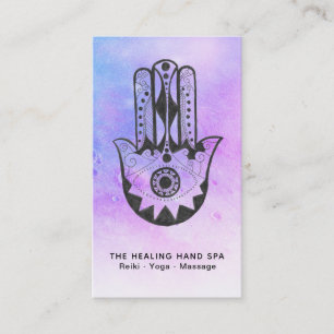 *~* Meditation Crater of Moon Hamsa Hand of Fatima Business Card