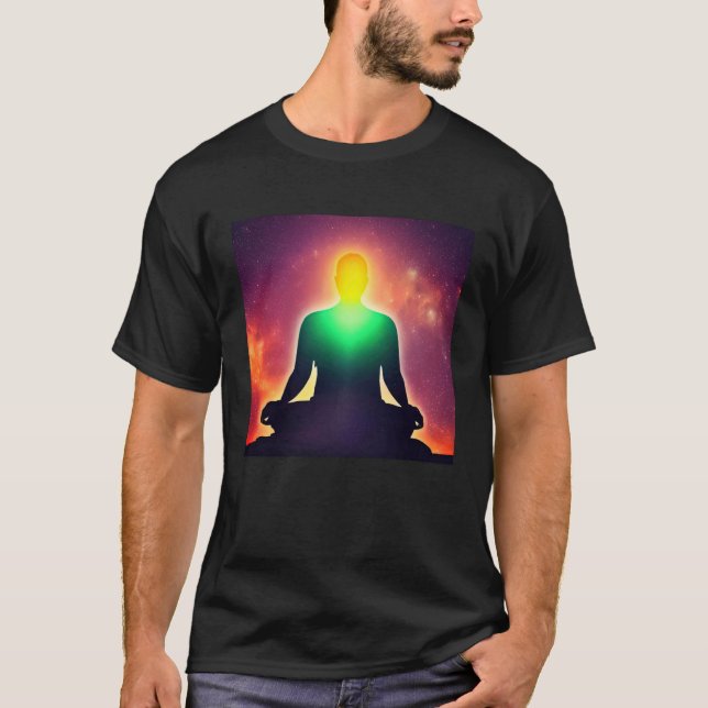 Meditation Enlightment Spiritual Yoga Transcendent T-Shirt (Front)