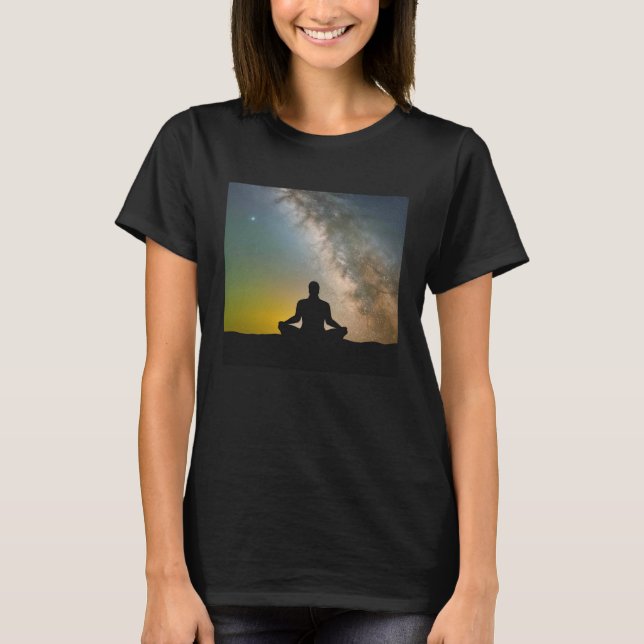 Meditation Enlightment Spiritual Yoga Transcendent T-Shirt (Front)