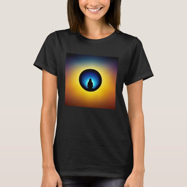 Meditation Enlightment Spiritual Yoga Transcendent T-Shirt (Front)