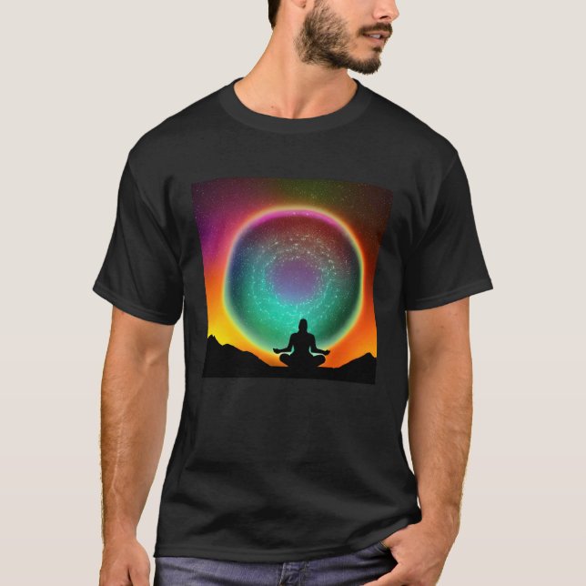 Meditation Enlightment Spiritual Yoga Transcendent T-Shirt (Front)