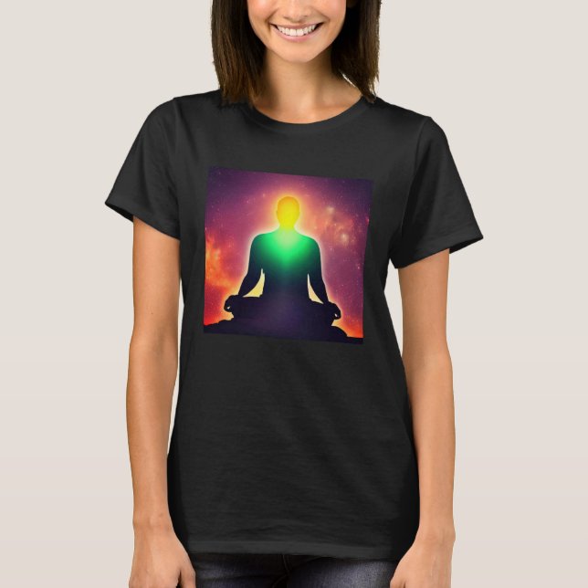 Meditation Enlightment Spiritual Yoga Transcendent T-Shirt (Front)