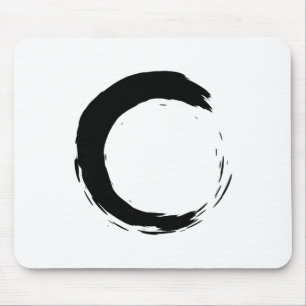Meditation Enso Circle Mindfulness Buddha Buddhist Mouse Mat