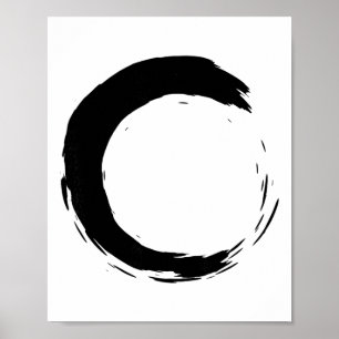 Meditation Enso Circle Mindfulness Buddha Buddhist Poster