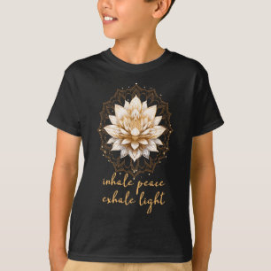 Meditation Esoteric Lotus Inhale Peace Exhale Ligh T-Shirt