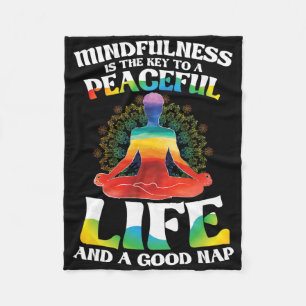 Meditation fleece blanket